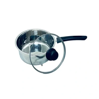 Imagen de Penguin Home 3265 Cacerola profesional de inducción segura con tapa, acero inoxidable, 20 cm, 2.5 L, Mirror Finish