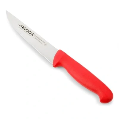 Imagen de Arcos Serie 2900 Cuchillo Cocina Hoja de Acero Inoxidable Nitrum 150 mm Mango inyectado en Polipropileno Color Rojo