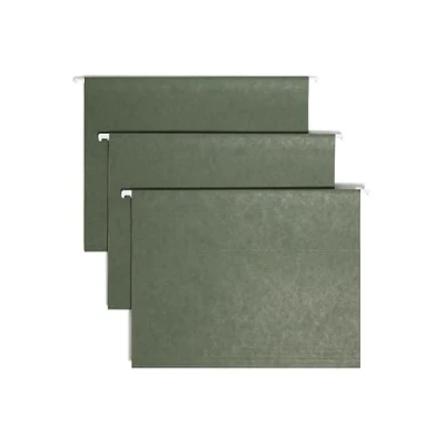 Imagen de Smead 64055 Carpeta para colgar con pestaña (1/5, tamaño de carta, estándar, 25 unidades por caja)