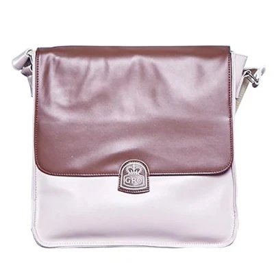 Imagen de GPO Bolso para Discos de Vinilo Crema/Marrón