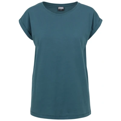 Imagen de Urban Classics Extended Shoulder Camiseta básica, Mujer, Talla: Medium, Teal