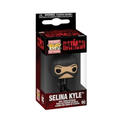 Imagen de Funko Pop! Keychain: DC The Batman Catwoman Selina Kyle Minifigura de Vinilo Coleccionable Llavero Original Relleno Calcetines Idea Regalo Mercancia Oficial Movies Fans