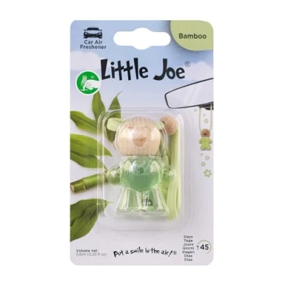 Imagen de Little Joe ambientador de botella cristal, aire para coche +/ 45 días fragancia fresca en el coche, caravana, hogar, armario, cocina, etc. (bambú/verde))