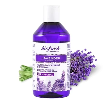 Imagen de Gel de ducha relajante y suavizante con aceite Lavanda orgánico 300 ml