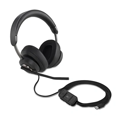 Imagen de Kensington Auriculares H2000 con Cable USB C y Micrófono Integrado, Compatibles Windows Mac, Instalación Rápida Plug &amp; Play, Tecnología de Eliminación Ruidos, 1,8 m (K83451WW)