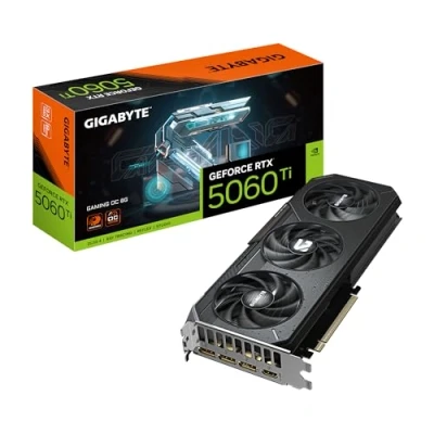 Imagen de Gigabyte GeForce RTX 5060 Ti Gaming OC 8G Tarjeta Gráfica 8 GB GDDR7, 128 bits, PCI E 5.0, 2647 MHz Frecuencia del núcleo, 3 x DisplayPort, 1 HDMI, GV N506TGAMING 8GD