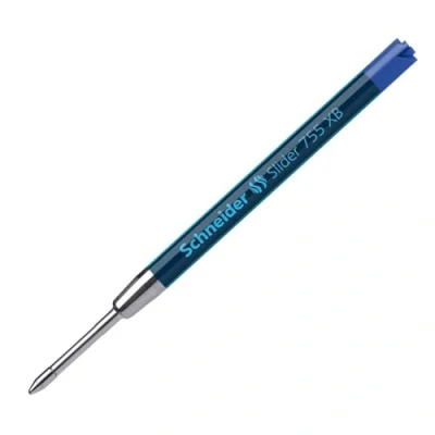 Imagen de Schneider Pen Slider 755 Recambio de bolígrafo (Azul, Grueso, Acero inoxidable, Bolígrafo, ISO G2, 1 unidad