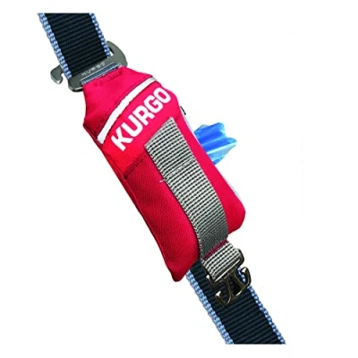 Imagen de Kurgo Bolsa de trabajo para perros, dispensador bolsas excrementos perro, con basura se fija a cualquier correa, lavable máquina, diseño universal,
