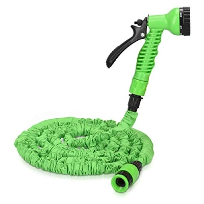 Imagen de Navaris manguera de jardín extensible Flexible 30M con 7 funciones riego Para regar o lavar el coche agua a presión