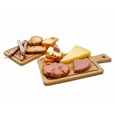 Imagen de NERTHUS FIH 359 Tabla de Madera para Aperitivos Marrón, presentación Quesos, Postres, Pates