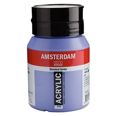 Imagen de Amsterdam Standard Series Colores Acrílicos Bote 500 ml Azul Ultramar Violeta Claro 519 (17725192)