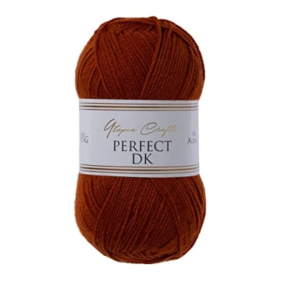 Imagen de Utopia Crafts DK Hilo doble para tejer, 100 g (madera de cerezo)