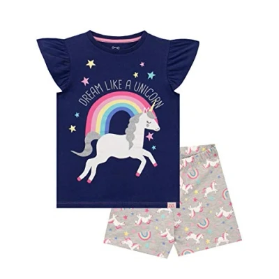 Imagen de Harry Bear Corto Pijamas para Niñas Unicornio Azul 8 9 Años