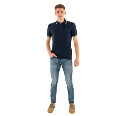 Imagen de Fred Perry Polos mm3600 y30 drkcr/lecr/lblgr, azul, M