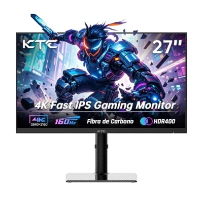 Imagen de KTC U27T6 Monitor Gaming de 27 Pulgadas, UHD 4K 160Hz, 1ms,DCI P3:99%,FreeSync/G Sync, HDMI 2.1 * 2, DP 1.4 2,Ajustable VESA 100mmx100mm