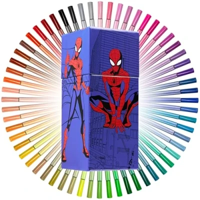 Imagen de Marvel Spiderman Set Rotuladores con 60 Colores Para Niños Regalos Niño