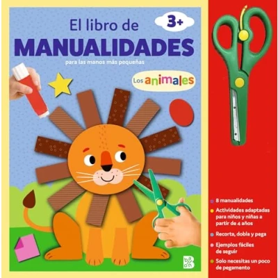 Imagen de MANUALIDADES CON TIJERAS LOS ANIMALES (EL LIBRO DE PARA MÁS PEQUEÑOS)