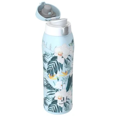 Imagen de Super Sparrow Botella Agua Acero Inoxidable Termica 750ml Termo Sin BPA, de Agua, para Deporte, Viaje, Escuela, Exterior, Oficina, Hogar