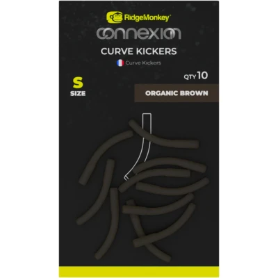 Imagen de RidgeMonkey Connexion Curve Kickers S Organic Brown Material pequeño de pesca