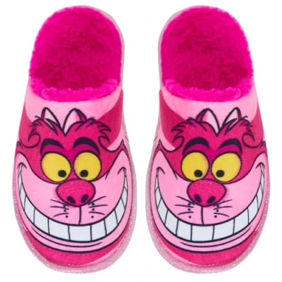 Imagen de Disney Cheshire Pantuflas de gato para mujeres, adolescentes y niñas, zapatos casa con forro cálido, multicolor, 37 EU