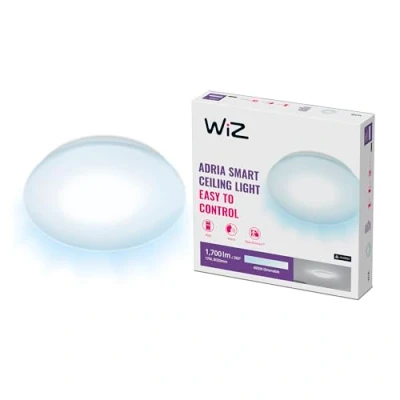 Imagen de Lámpara inteligente WiZ Adria 17W 1700lm, Plug &amp; Play, Blanca fría, WiFi, Control voz, Tecnología SpaceSense