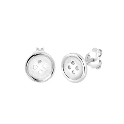 Imagen de Elli Pendientes Knopf Schneider Näherin Punk Rock Silber