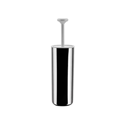 Imagen de Alessi Birillo Escobillero (Acero Pulido), Color Plateado y Blanco