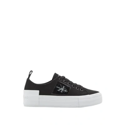Imagen de Calvin Klein Jeans Bold Vulc FLATF Low T ML FAD YW0YW01447, Zapatilla Vulcanizada Mujer, Negro (Black/Bright White), 37 EU