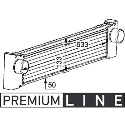 Imagen de MAHLE ORIGINAL CI 81 000P Intercooler MERCEDES BENZ: Vito Mixto, Viano