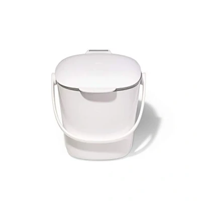 Imagen de OXO Cubo para Compost, White/Grey, 2.8 L
