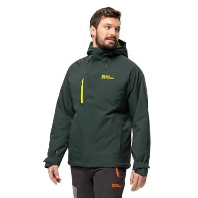 Imagen de Jack Wolfskin Troposphere Ins Jkt M Chaqueta, Negro Oliva/Firefly, S Hombres