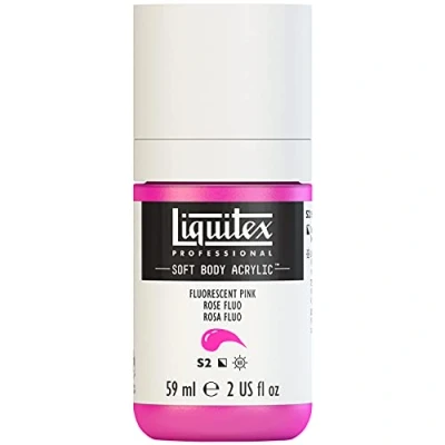 Imagen de Liquitex 1959987 Soft Body Pintura acrílica (59 ml), color rosa fluorescente