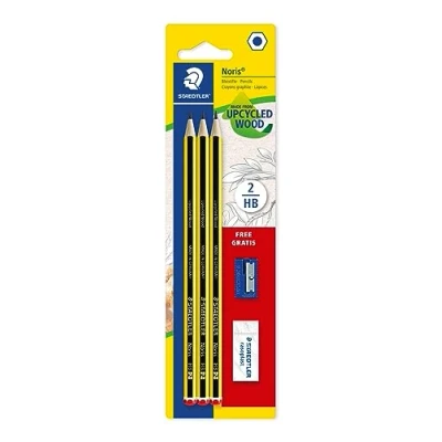 Imagen de Ecotonik 729608 Std bl3 lápices+goma+sacapuntas 120sbk3c