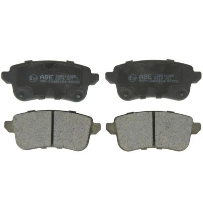 Imagen de ABE C2R016ABE Juego de pastillas freno Eje trasero Low Metallic no preparado para indicador desgaste con tornillos pinza accesorios