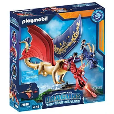 Imagen de PLAYMOBIL DreamWorks Dragons 71080 Dragons, The Nine Realms Wu y Wei Jun, Juguete de Dragones Personajes con función Disparo, para niños a Partir 4 años