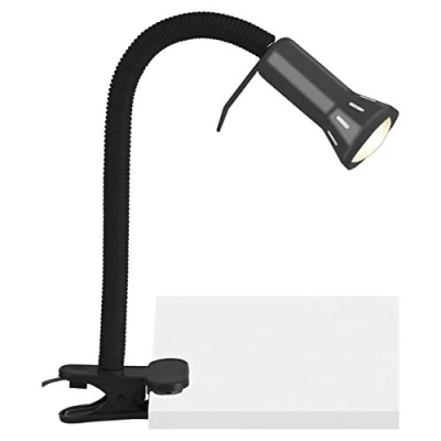 Imagen de BRILLIANT lámpara Flex clamp light negro 1x R50, E14, 40W, adecuado para lámparas reflectoras (no incluidas) Escala a ++ E Ajustable individualmente con un brazo flexible