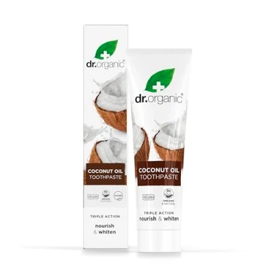 Imagen de Dr.Organic Coconut Oil Dentífrico Blanqueador