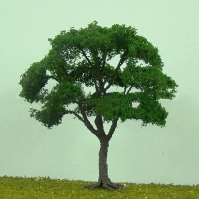 Imagen de Árboles en miniatura para modelos, 2 unidades de 10 cm, modelo a escala HO, árboles, tren, parque, ferrocarril, paisaje, miniatura, paisaje
