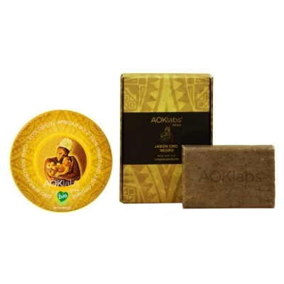 Imagen de Pack Manteca de Karite pura Oro africano para todo tipo pieles corporal hidrata, regenera y repara piel cabello (Manteca 50 ml + Jabon 100 g)