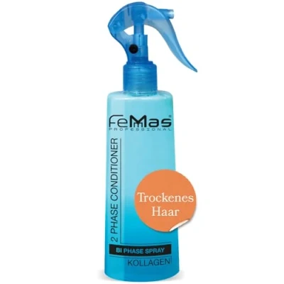 Imagen de FemMas Bi Phase Colágeno Leave In Acondicionador Spray Tratamiento 300 ml I 2 fases Hidratante Cuidado del Cabello Sin Enjuague Para Seco Y Quebradizo de Pelo