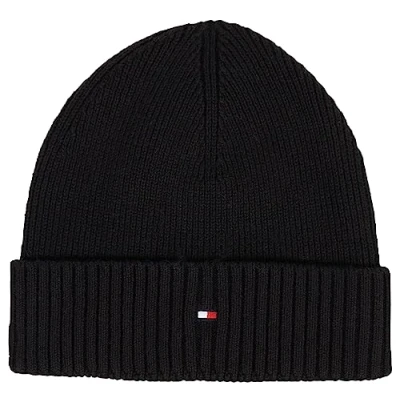 Imagen de Tommy Hilfiger Men Winter Hat Essential, Multicolor (Black), One Size