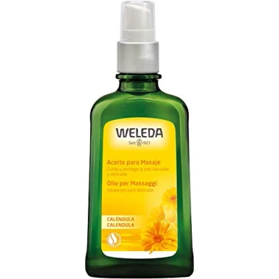 Imagen de Weleda Aceite Corporal Para Masaje con Caléndula, Propiedades Calmantes y Regeneradoras, Masajes Relajantes, 100% Vegetal, Bio, Vegano 100 ml