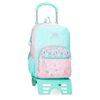 Imagen de Roll Road Spring Dream Mochila Escolar con Carro Multicolor 30x38x12 cms Poliéster