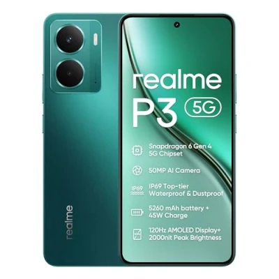 Imagen de realme P3 5G Smartphone,12+512GB, Batería de 5260 mAh,Carga 45W,Chipset Snapdragon 6 Gen 4, Cámara AI 50MP, Pantalla Pro Esports 2000 nits120Hz,IP69, Gris (Sin Adaptador)