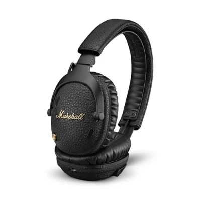 Imagen de Auriculares inalámbricos Marshall Monitor III A.N.C., Circumaurales, Bluetooth 5.3, Cancelación de ruido, 100h Autonomía, Plegables, Negro