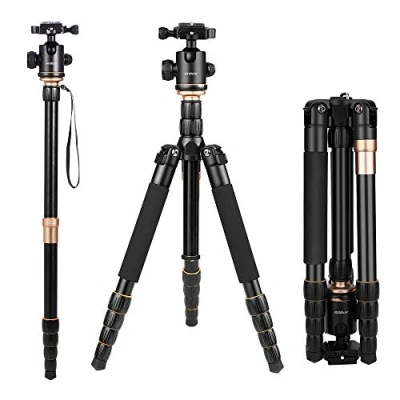 Imagen de Trípode Andoer Monópode Monopod Pro para Cámaras de Foto y Video con Cabeza Bola Ballhead Placa Rápida Liberazación Canon Nikon Sony Panasonic DSLR