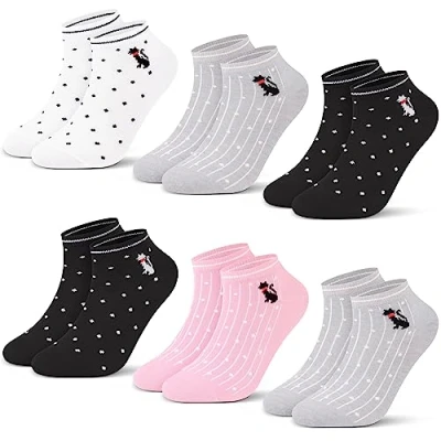 Imagen de L&amp;K II 12 pares de calcetines deportivos fluorescentes para mujer 2216 39 42