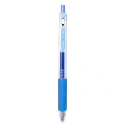 Imagen de Campus Bolígrafo de Gel Candy, Bolígrafos Colores Recargables con Trazo 0.7mm, Tinta Secado Rápido y Resistente al Agua (Bolígrafo, Azul Cielo, 1 unidad)