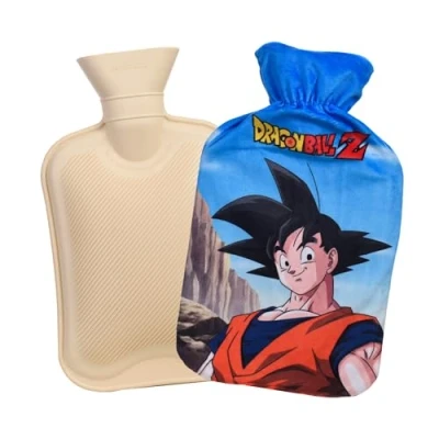 Imagen de Botella de Agua Caliente 1L, Bolsa Caliente, con Funda Felpa Suave Calentador Manos y Pies, para Calambres Alivio del Dolor