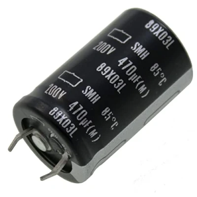 Imagen de 5x Condensador Elko radial 470µF 200V electrolítico hasta 85C 470uF de United Chemi Con